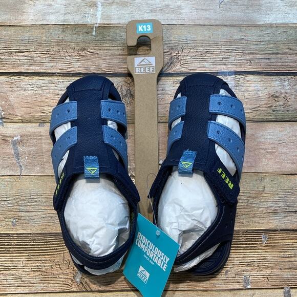 Reef Kids Water Beachy Fisherman Sandal Kids 13 - Picture 3 of 5